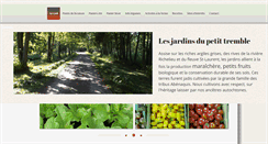 Desktop Screenshot of lesjardinsdupetittremble.net